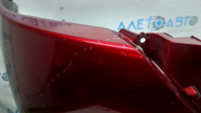 Бампер передний голый Mazda CX-5 22-25 без парктроников, красный, сколы, царапины