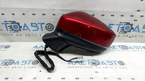 Зеркало боковое левое в сборе Mazda CX-5 17-25 7 пинов, BSM, подогрев, поворотник, красное, скол