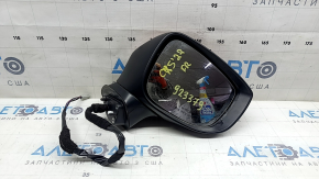Зеркало боковое правое в сборе Mazda CX-5 17-25 7 пинов, BSM, подогрев, поворотник, красное, потерто