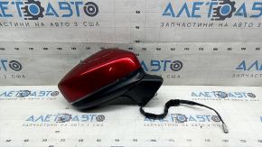 Зеркало боковое правое в сборе Mazda CX-5 17-25 7 пинов, BSM, подогрев, поворотник, красное, потерто