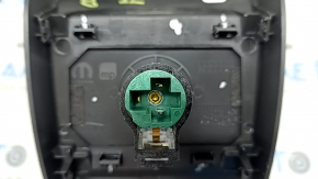 Накладка центральной консоли задняя Jeep Compass 22-26 черная, с накладками и прикуривателем, глянец, царапины