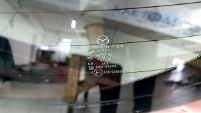 Дверь багажника голая со стеклом Mazda CX-5 17-24 механическая, красный 46V