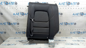 Спинка заднего ряда 2 ряд левая Mazda CX-5 17-25 кожа черная, с перфорацией, с коричневой строчкой, с ремнем, без подголовника