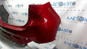 Бампер задний голый Mazda CX-5 22-25 без парктроников, красный, потерт