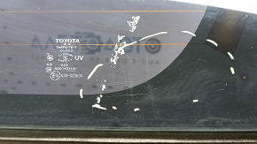 Дверь багажника голая со стеклом Toyota Prius 30 12-15 черный 202, с двумя стеклами, тычка, царапины на стекле