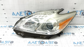 Фара передняя левая Toyota Prius 30 13-15, рест, галоген, паутинка, под полировку, сломано крепление