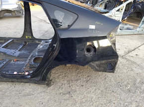 Четверть крыло задняя левая Toyota Prius 30 13-15 на кузове, черная, примята, тычки