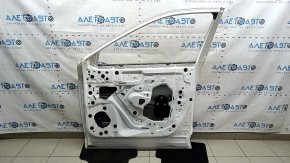 Дверь голая передняя правая Nissan Rogue 21-26 белый QAK, окрашена 0,1-0,15, после ремонта, вмятины