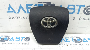 Подушка безопасности airbag в руль водительская Toyota Prius 30 10-15 черная, царапины, потерта, полез хром