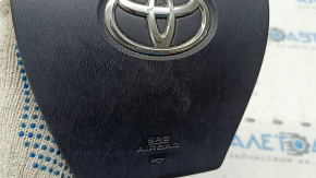 Подушка безопасности airbag в руль водительская Toyota Prius 30 10-15 черная, царапины, потерта, полез хром