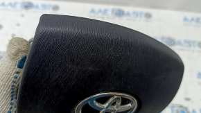 Подушка безопасности airbag в руль водительская Toyota Prius 30 10-15 черная, царапины, потерта, полез хром