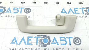 Ручка потолка задняя правая Ford Escape MK3 13-19 серая, сломано крепление заглушки