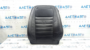 Обшивка спинки водительского сиденья Ford Escape MK3 17-19 кожа, черная, подогрев, царапины