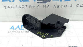 Накладка салазки водительского сидения задняя правая Ford Escape MK3 14-19 черная, с заглушкой