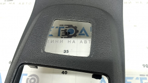 Накладка центральной консоли задняя Ford Escape MK3 13-19 черная, потерта