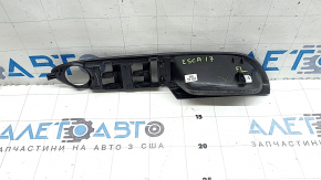 Накладка управления стеклоподъемником передним левым Ford Escape MK3 13-19 черная с хром
