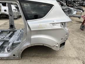 Четверть крыло задняя левая Ford Escape MK3 13-19 на кузове, серебро, вмятина