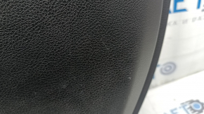 Jeep Grand Cherokee WL 21-26 negru, ALPINE, panou ușă dreapta față, cotieră și inserție, piele neagră, cusături albe, inserție din lemn, cromat, cu mâner, uzat