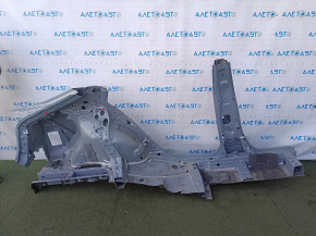 Четверть крыло задняя левая Toyota Prius 50 19-22 под BSM, отпилена, с центральной стойкой, зеленая, тычки