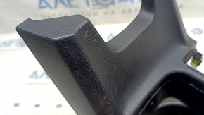 Накладка центральной консоли с подстаканниками Toyota Rav4 16-18 черная, Limited, царапины