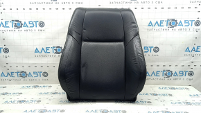 Tapițerie spătar scaun pasager Toyota Rav4 16-18, piele neagră, Limited, încălzită, cu aspect încrețit
