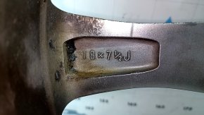 Диск колесный R18х7.5J Toyota Rav4 16-18 бордюрка, корозия, под прокат