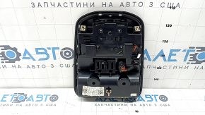 Плафон освещения передний Jeep Grand Cherokee WL 21-26 под панораму, черный матовый под электро дверь и кнопку SOS