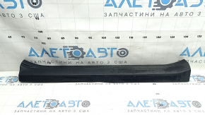 Ornamente prag ușă stânga față pentru Toyota Rav4 13-18, negre, uzate