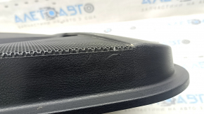 Ornamente ușă spate dreapta Toyota Rav4 16-18 negru, cotiera piele neagră, inserție argintie, cu mâner, zgârieturi, uzat
