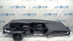 Торпедо передняя панель с AIRBAG Honda Accord 13-17 черная, с накладкой, царапины