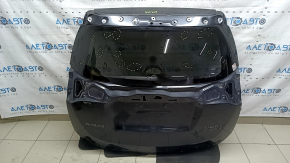 Дверь багажника голая со стеклом Toyota Rav4 16-18 под электро и камеру, черный 209, с трапецией дворника и поводком, царапины на стекле, тычка
