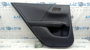 Panou ușă spate stânga pentru Honda Accord 2013-2017, piele neagră, cotieră din piele neagră, zgârieturi