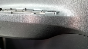Обшивка двери карточка задняя левая Honda Accord 13-17 кожа черная, подлокотник кожа черная, вставка кожа черная, царапины
