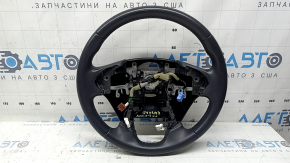 Руль голый Honda Accord 17 кожа, черный, с задней накладкой, царапины, тычки