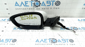 Зеркало боковое левое в сборе Honda Accord 23-26 8 пинов, поворотник, подогрев, BSM, белое, потерто