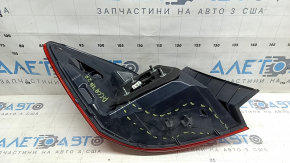 Фонарь внешний крыло правый Honda Accord 16-17 hybrid, рест, LED, треснут корпус, сломано крепление