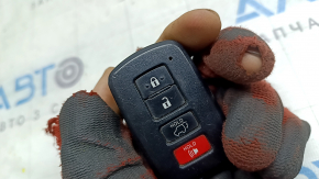 Ключ Toyota Rav4 13-18 keyless, 4 кнопки, тычки, царапины