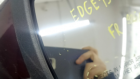 Зеркало боковое правое в сборе Ford Edge 19-24 12 пинов, поворотник, подсветка, подогрев, BSM, бордовое, царапины на стекле
