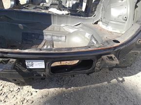 Задняя панель Toyota Rav4 16-18 2 части, на кузове черная, ржавая