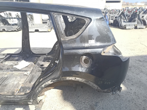 Aripă spate stânga, Toyota Rav4 13-18, pe caroserie, neagră, după reparație 0.3-0.55