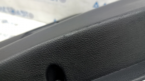 Panou decorativ ușă spate stânga Ford Edge 19-24 negru Titanium, inserție și cotiera piele neagră, cusături albe, cu mâner, zgârieturi