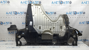 Защита двигателя Honda Accord 17 hybrid 2 части, надрывы, примята, оторвано крепление, потерта