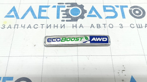 Эмблема надпись ECOBOOST AWD двери багажника Ford Edge 19-24 полезло покрытие