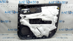 Ornamente panou ușă stânga față Kia Sportage 23-25, negru, cotieră plastic negru, inserție gri închis, zgârieturi