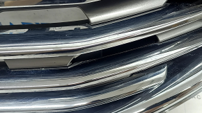 Решетка радиатора grill Ford Edge 19-24 в сборе со значком, без камеры, песок, царапина