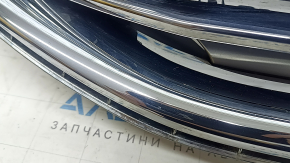 Решетка радиатора grill Ford Edge 19-24 в сборе со значком, без камеры, песок, царапина