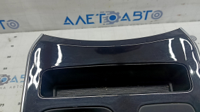 Ornamente negre pentru consola centrală cu suport pentru pahare pentru Ford Edge 19-21, fără senzori de parcare, zgârieturi