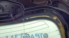 Дверь багажника голая со стеклом Ford Edge 19-24 тонировка, бордовый R3, тычка