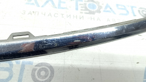 Нижний молдинг переднего бампера Honda Accord 16-17 рест, hybrid, хром, песок, тычки