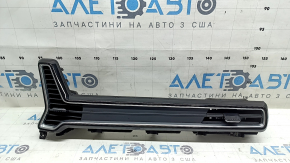 Ornamente frontale cu deflectoare, dreapta, Kia Sportage 23-25 HEV, negru lucios cu crom